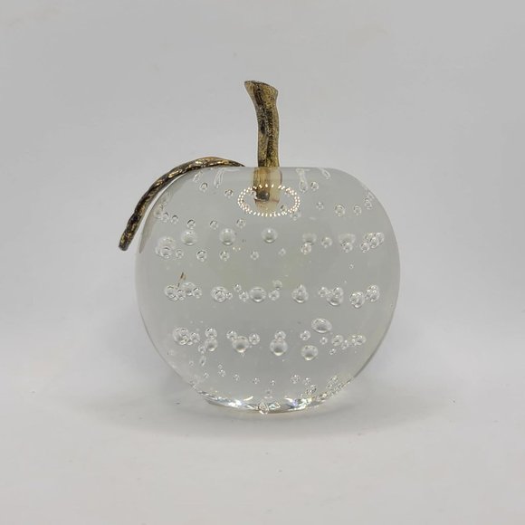 Glass Apple Paperweight - Picture 3 of 6